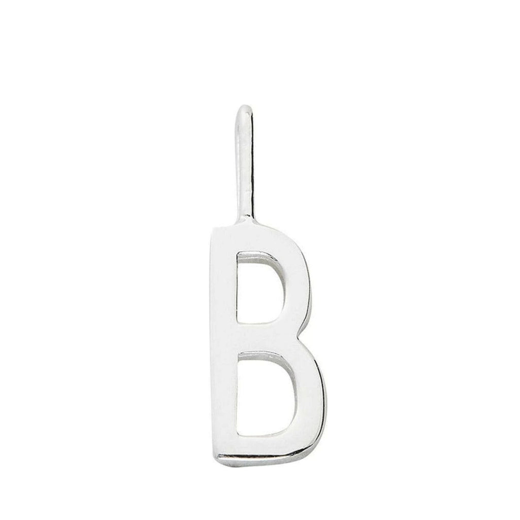 Design Letters Letters Pendant A-Z 16 mm, Silver, B