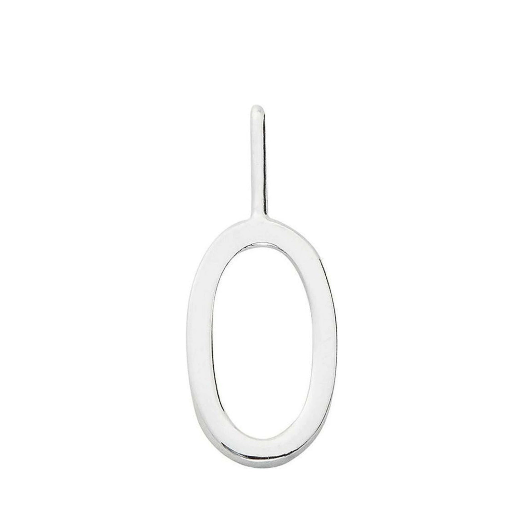 Design Letters Letters Pendant A-Z 10 mm, Silver, O