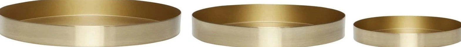 Hübsch Embrace Coaster Metal Brass Set Of 3