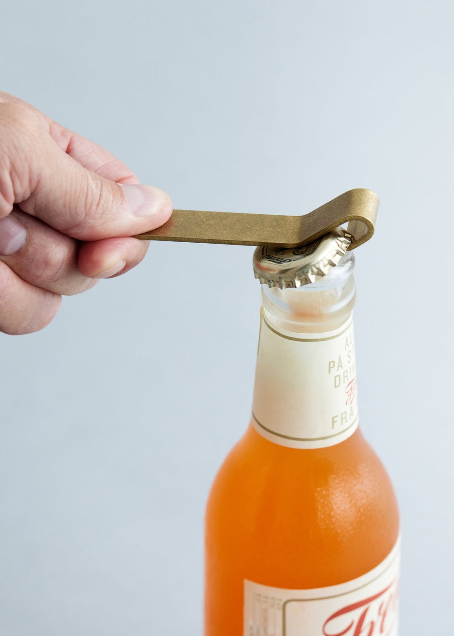 Elegant Moebe Brass Bottle Opener - Danish Design, Stainless Steel Option