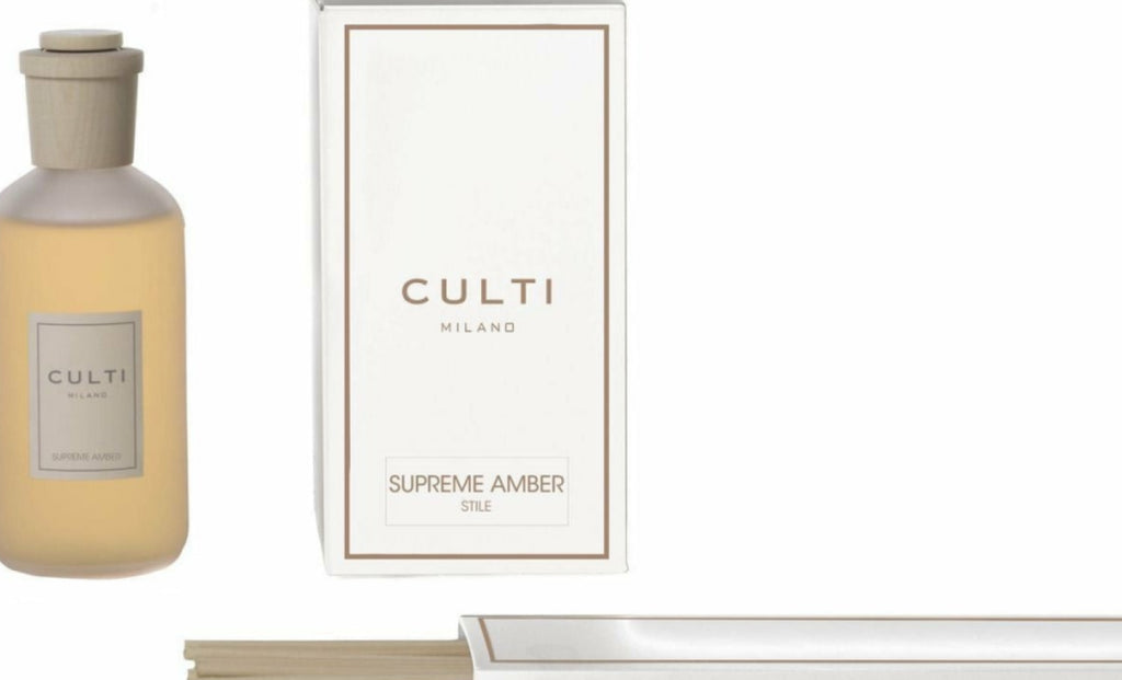 Culti Milano Stile Classic Fragrance Diffuser Supreme Amber, 250 ml