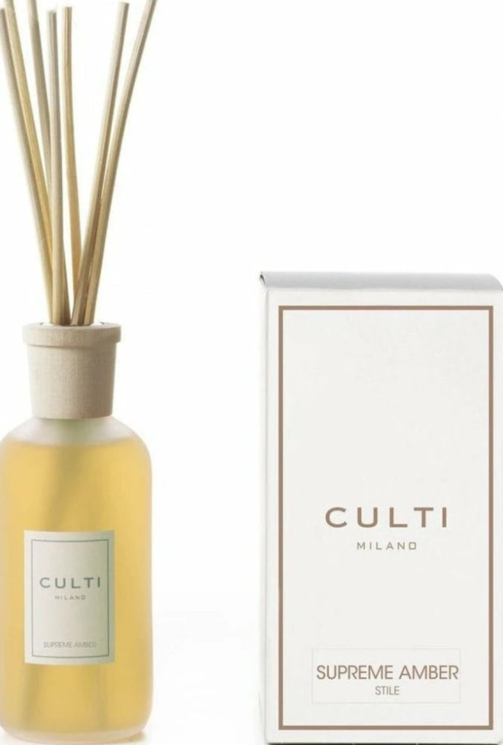 Culti Milano Stile Classic Fragrance Diffuser Supreme Amber, 250 ml