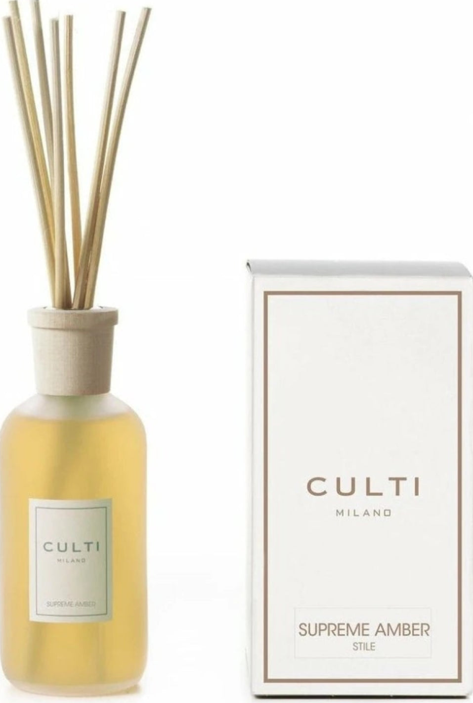 Culti Milano Stile Classic Fragrance Diffuser Supreme Amber, 250 ml