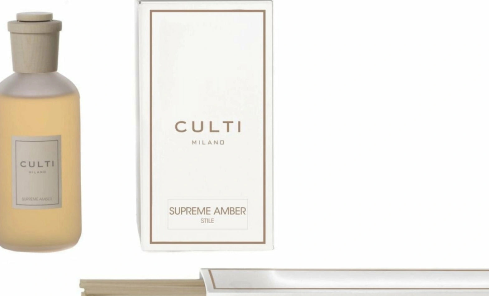 Culti Milano Stile Classic Fragrance Diffuser Supreme Amber, 250 ml