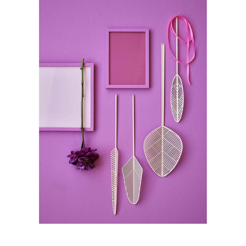 Lucie Kaas Leaflike Metal Sheet Hela Pink, 45,5cm