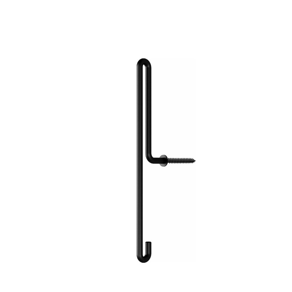 Moebe Large Black Wall Hook - Stylish Steel Coat & Key Hanger