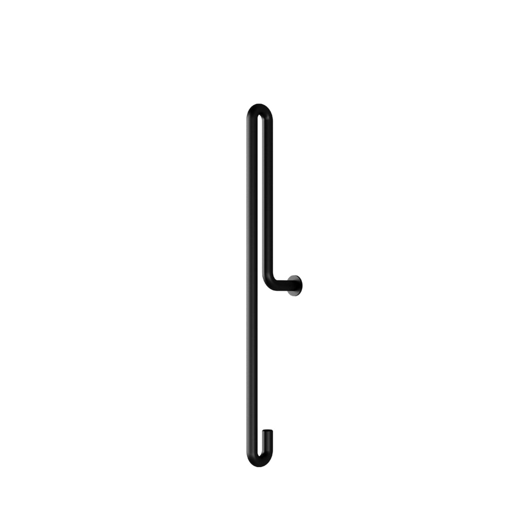 Moebe Large Black Wall Hook - Stylish Steel Coat & Key Hanger