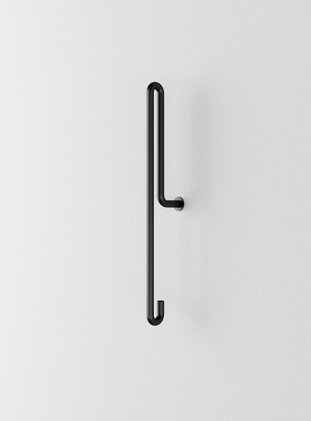 Moebe Large Black Wall Hook - Stylish Steel Coat & Key Hanger