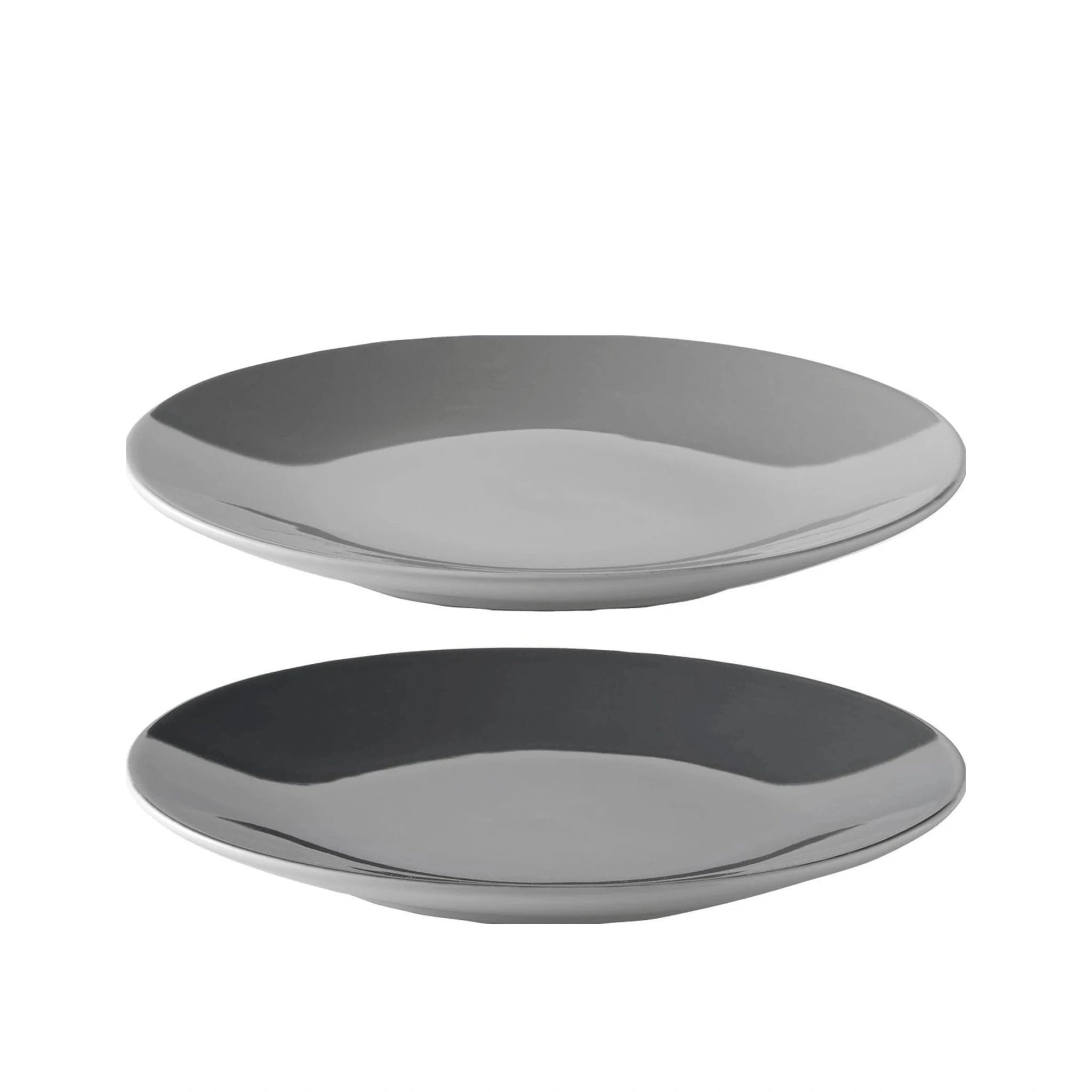 Stelton Emma Plate Set Of 2 ø 18 Cm, Grey