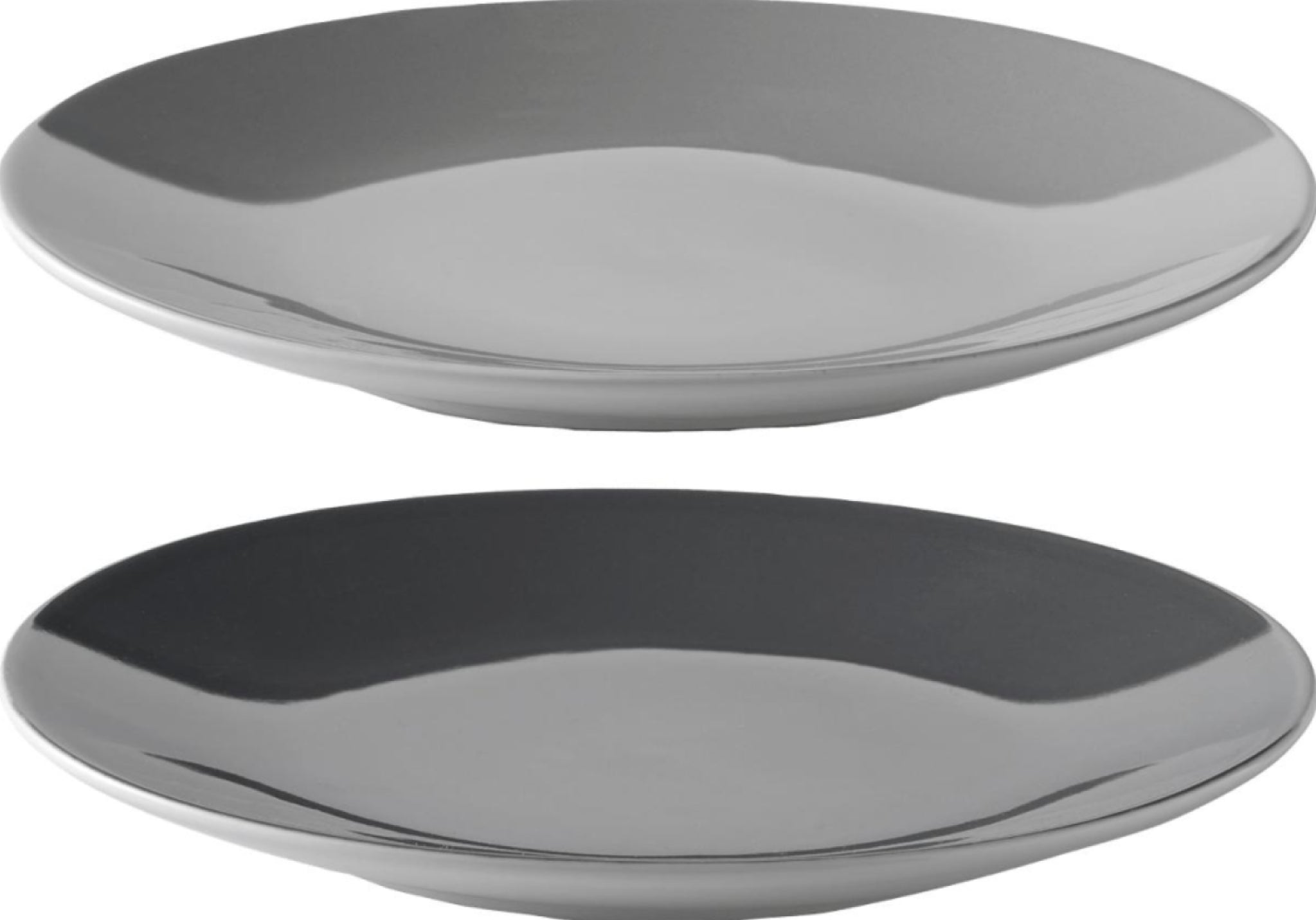 Stelton Emma Plate Set Of 2 ø 18 Cm, Grey