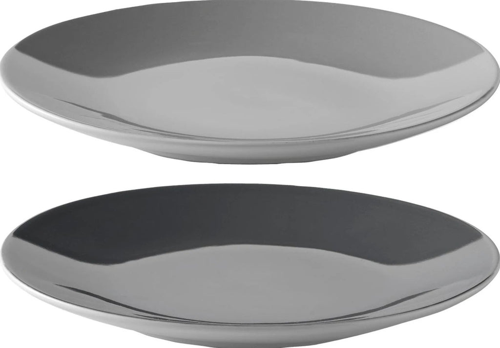 Stelton Emma Plate Set Of 2 ø 22,5 Cm, Grey