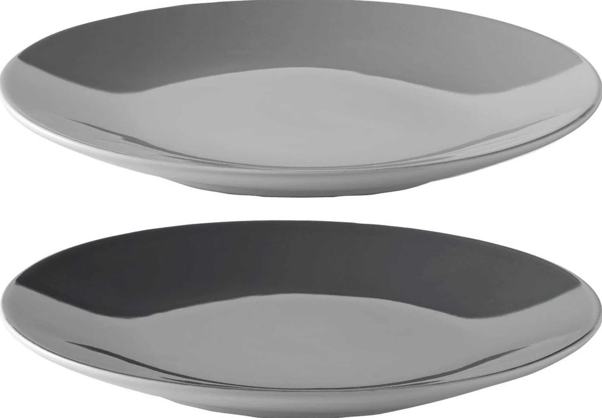Stelton Emma Plate Set Of 2 ø 22,5 Cm, Grey