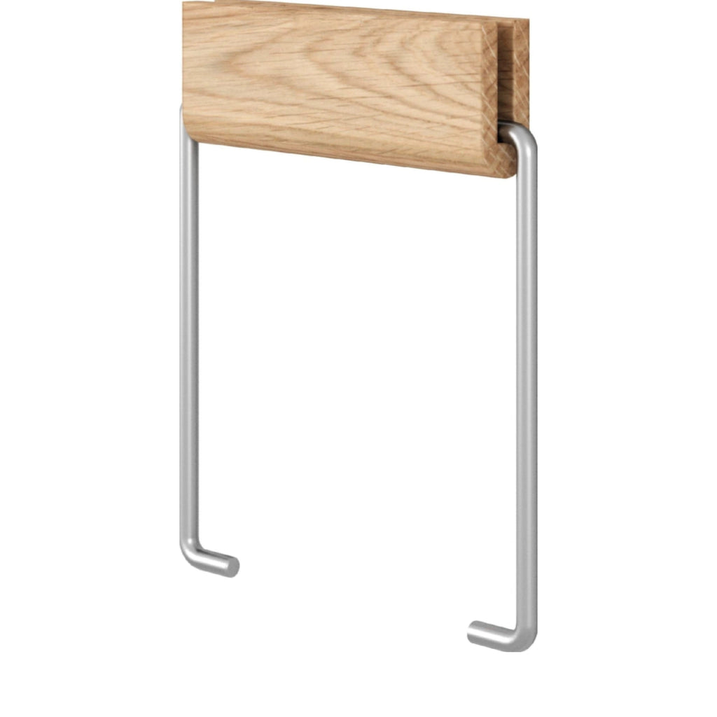 Stylish Moebe Toilet Paper Holder in Oak & Steel - Durable & Elegant Design