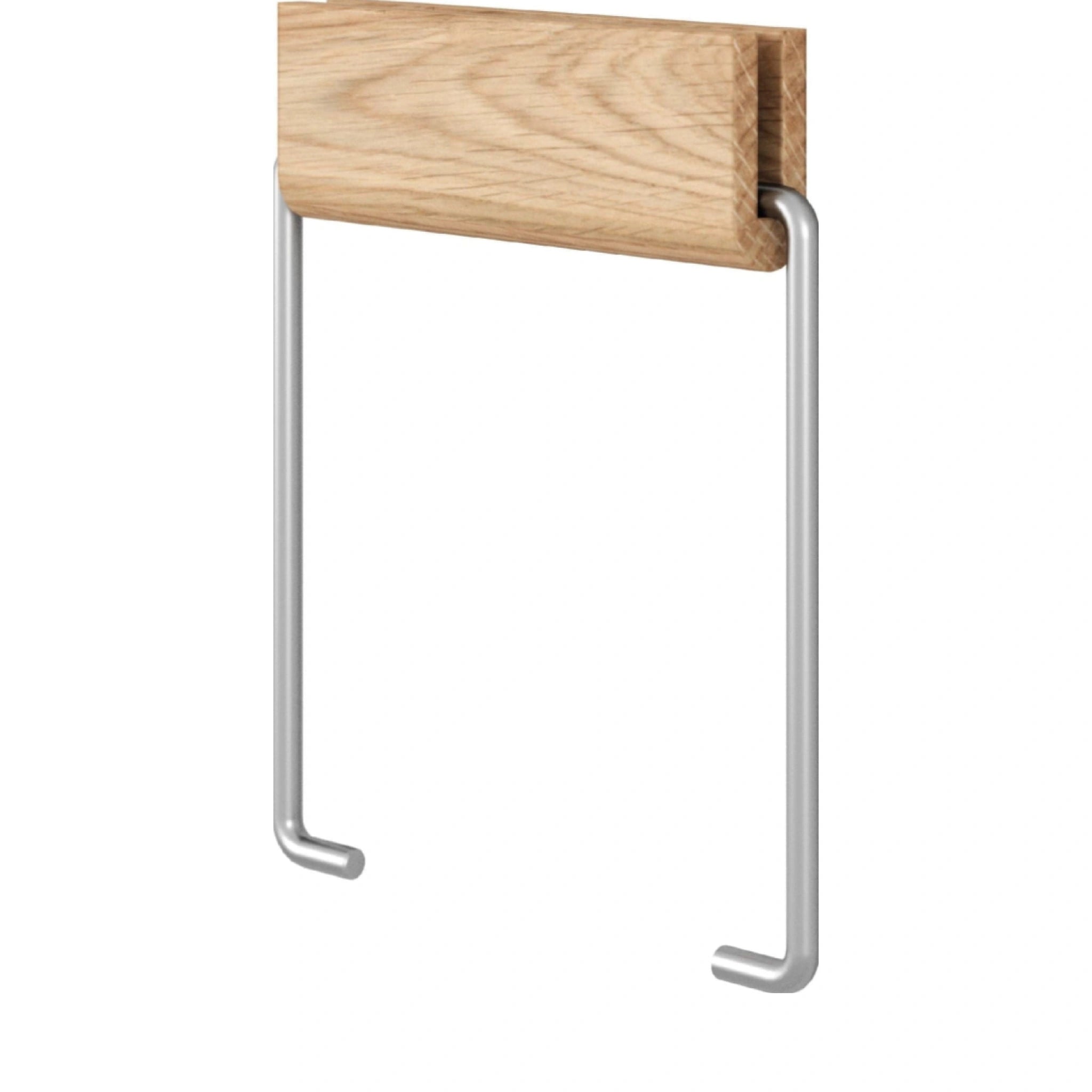 Stylish Moebe Toilet Paper Holder in Oak & Steel - Durable & Elegant Design