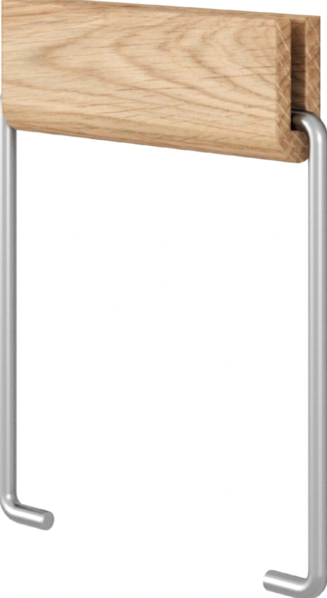 Stylish Moebe Toilet Paper Holder in Oak & Steel - Durable & Elegant Design