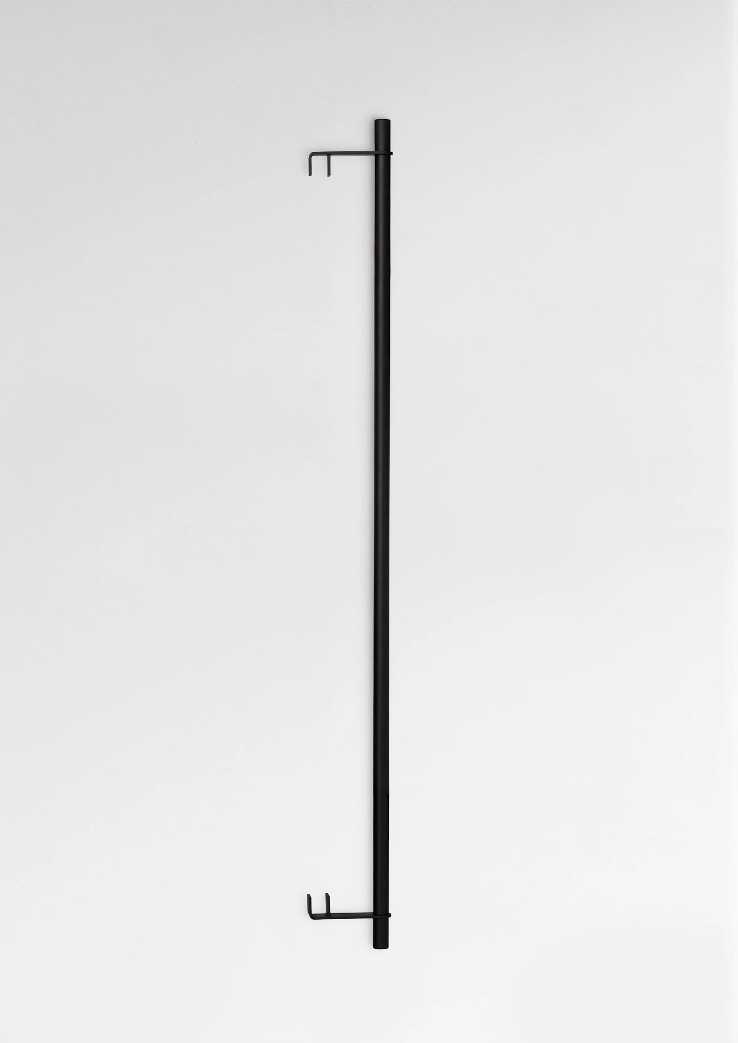 Moebe Black Steel Shelving System with 85 cm Clothes Bar for Bedroom