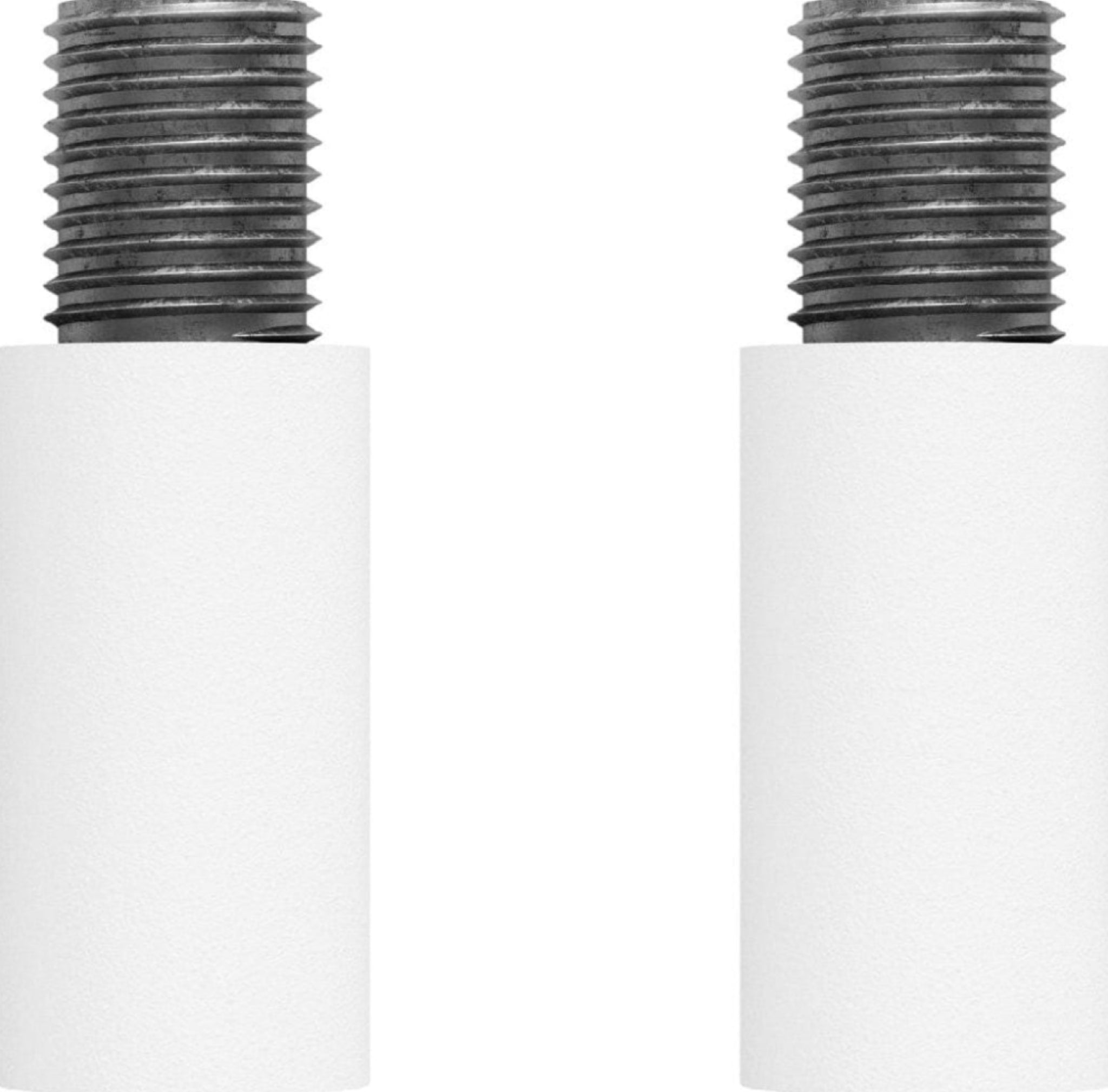 Moebe White Wall Shelving End Bolt - Steel Safety Clip for Mounting