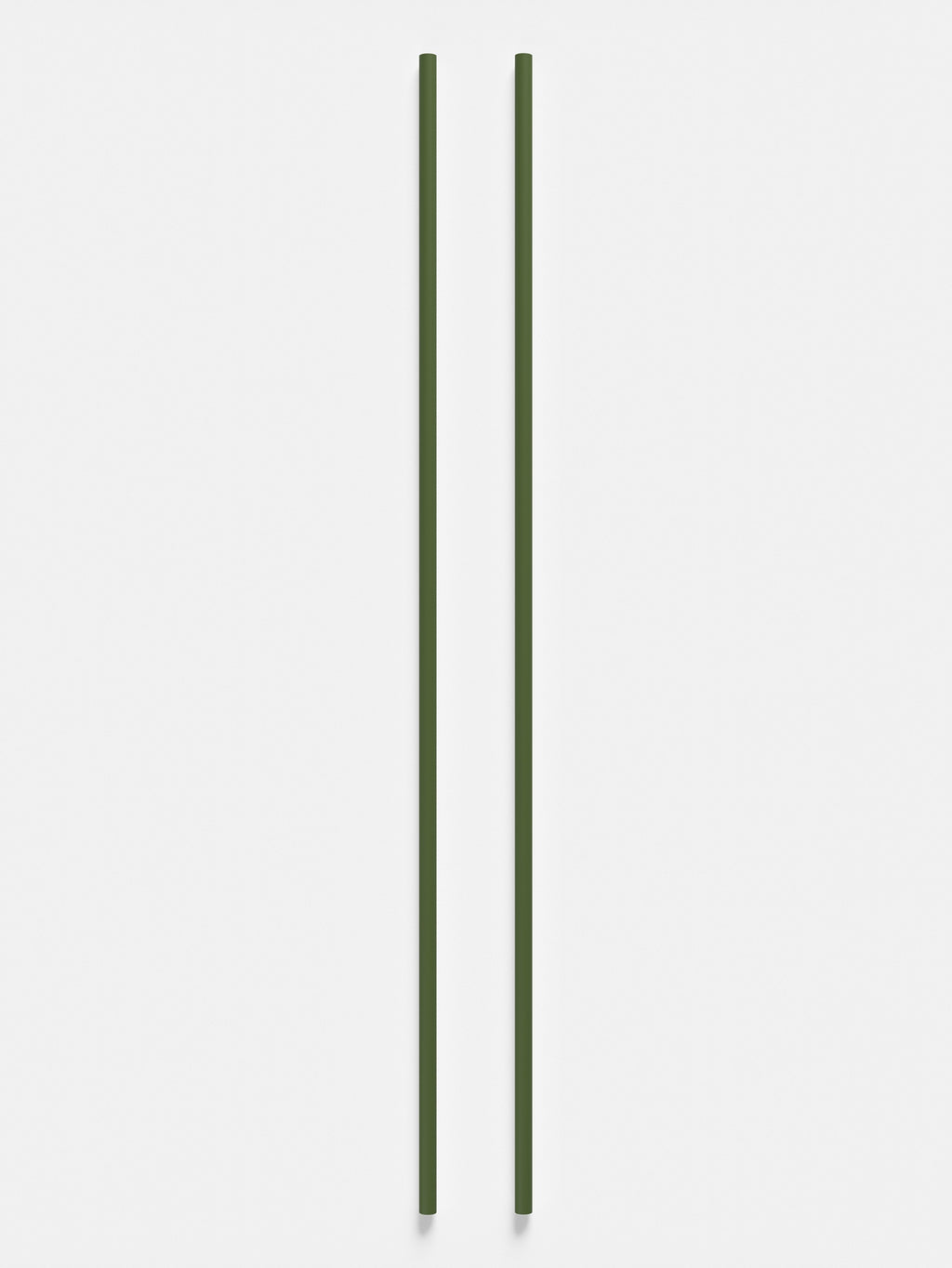 Moebe Pine Green Wall Shelving System - 115 cm Steel Legs, Set of 2