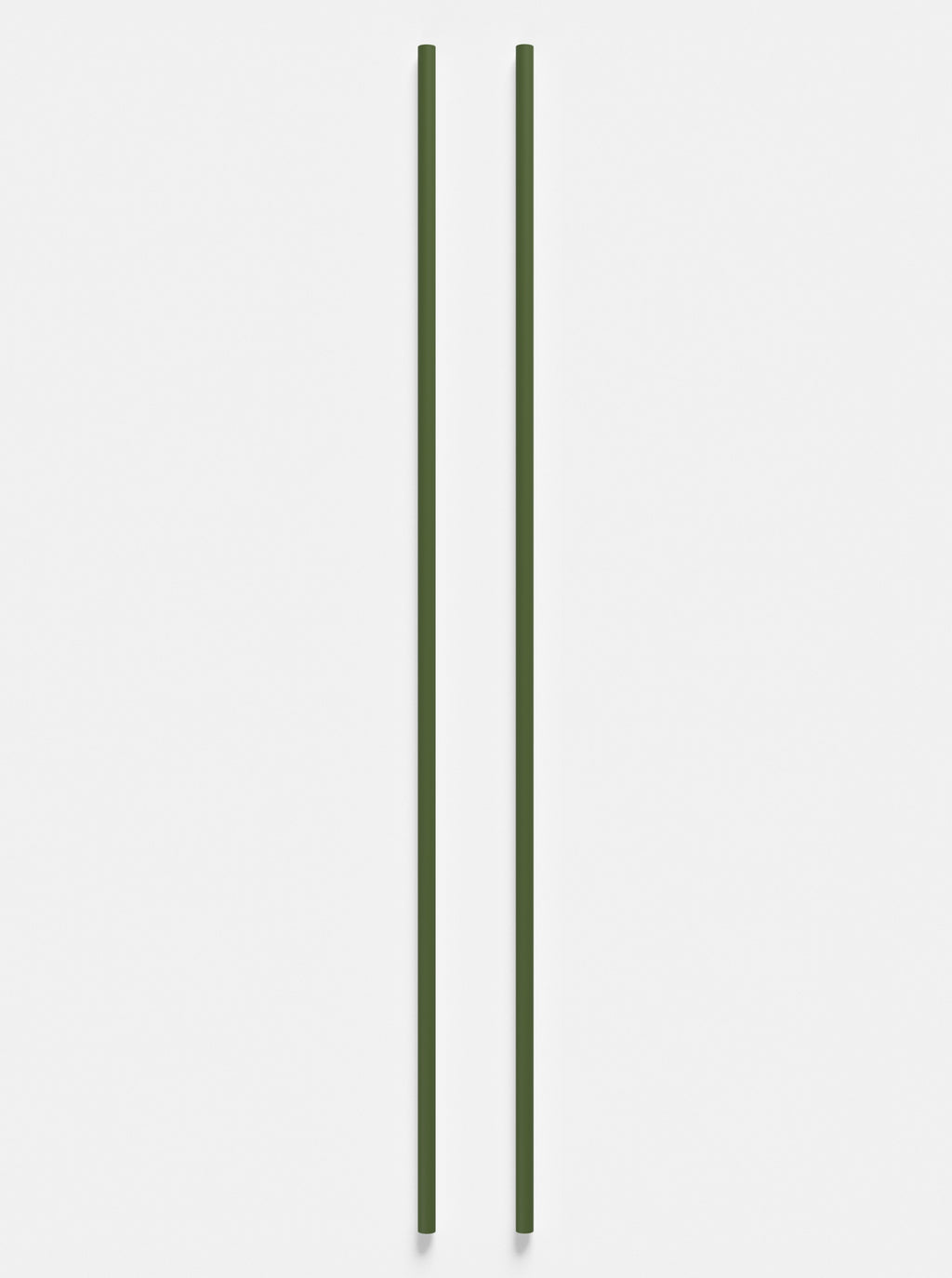 Moebe Pine Green Wall Shelving System - 115 cm Steel Legs, Set of 2