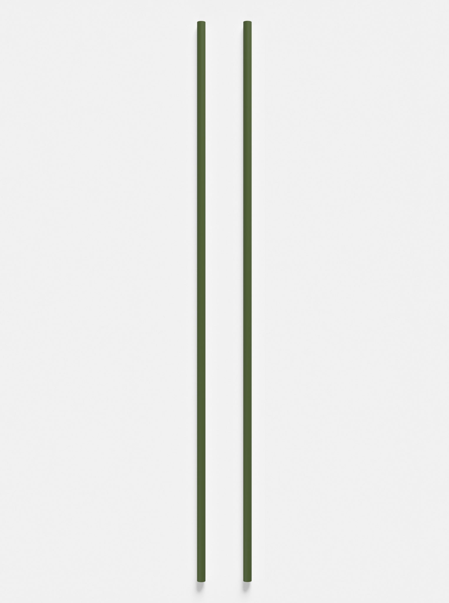 Moebe Pine Green Wall Shelving System - 115 cm Steel Legs, Set of 2