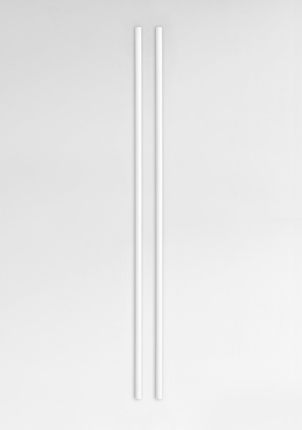 Moebe White Wall Shelving System - 115 cm Steel Legs, Set of 2