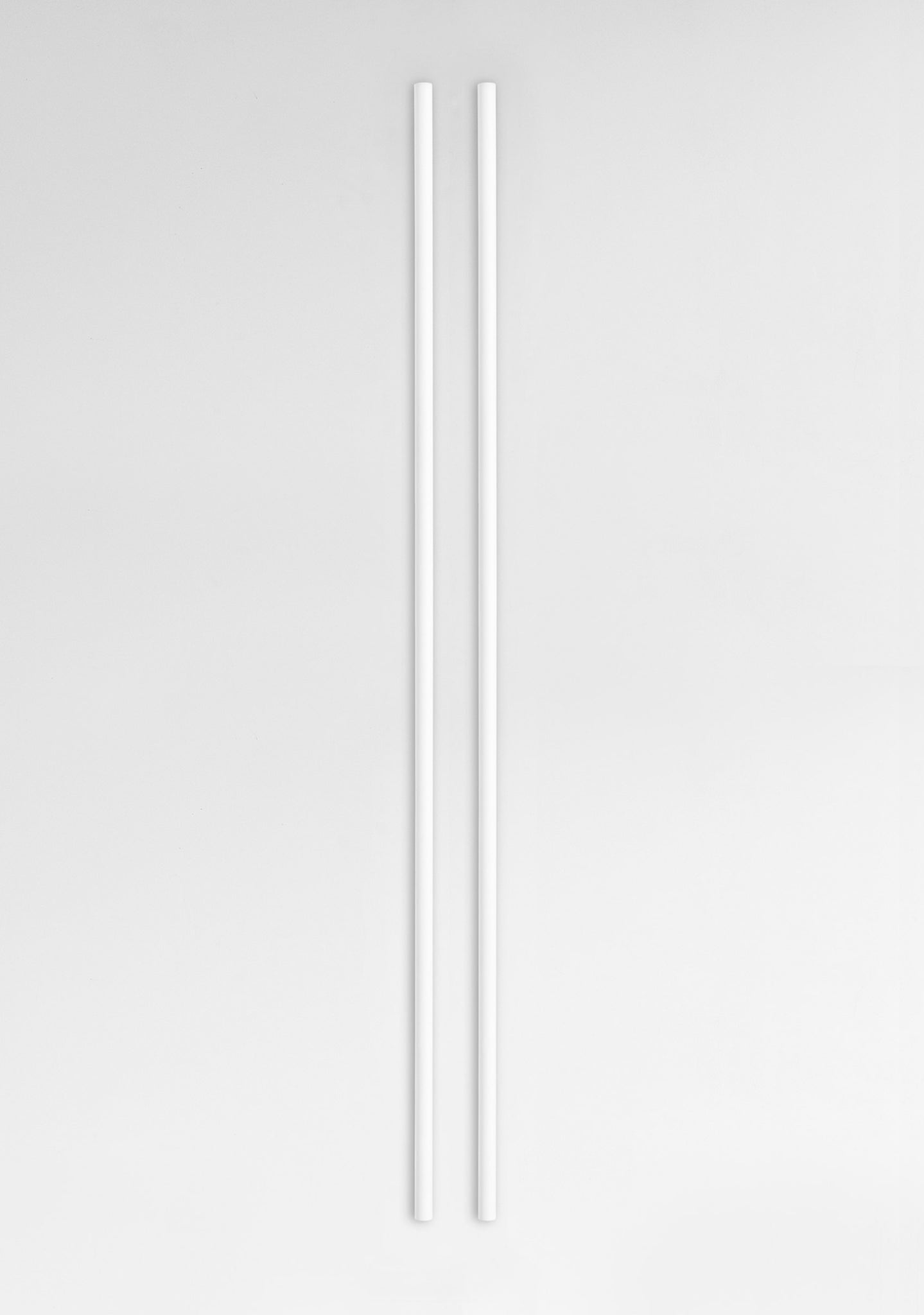 Moebe White Wall Shelving System - 115 cm Steel Legs, Set of 2