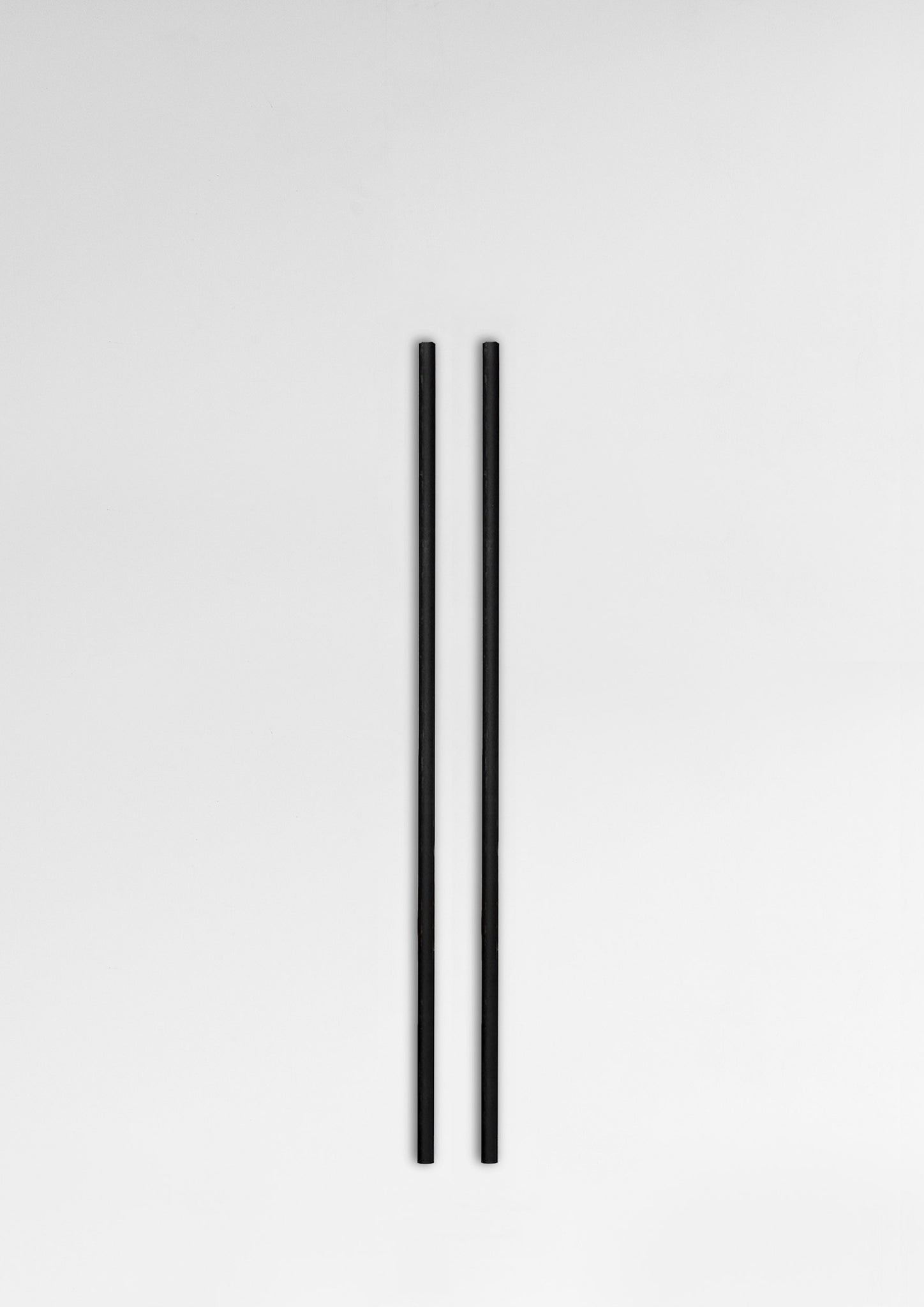 Moebe Black Steel Wall Shelving System - 85 cm Legs, Set of 2