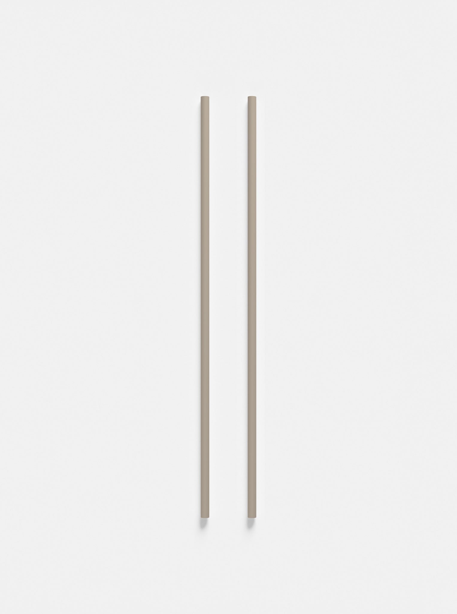 Moebe Shelving System: Warm Grey Wall Shelving Legs, 85cm Steel Set