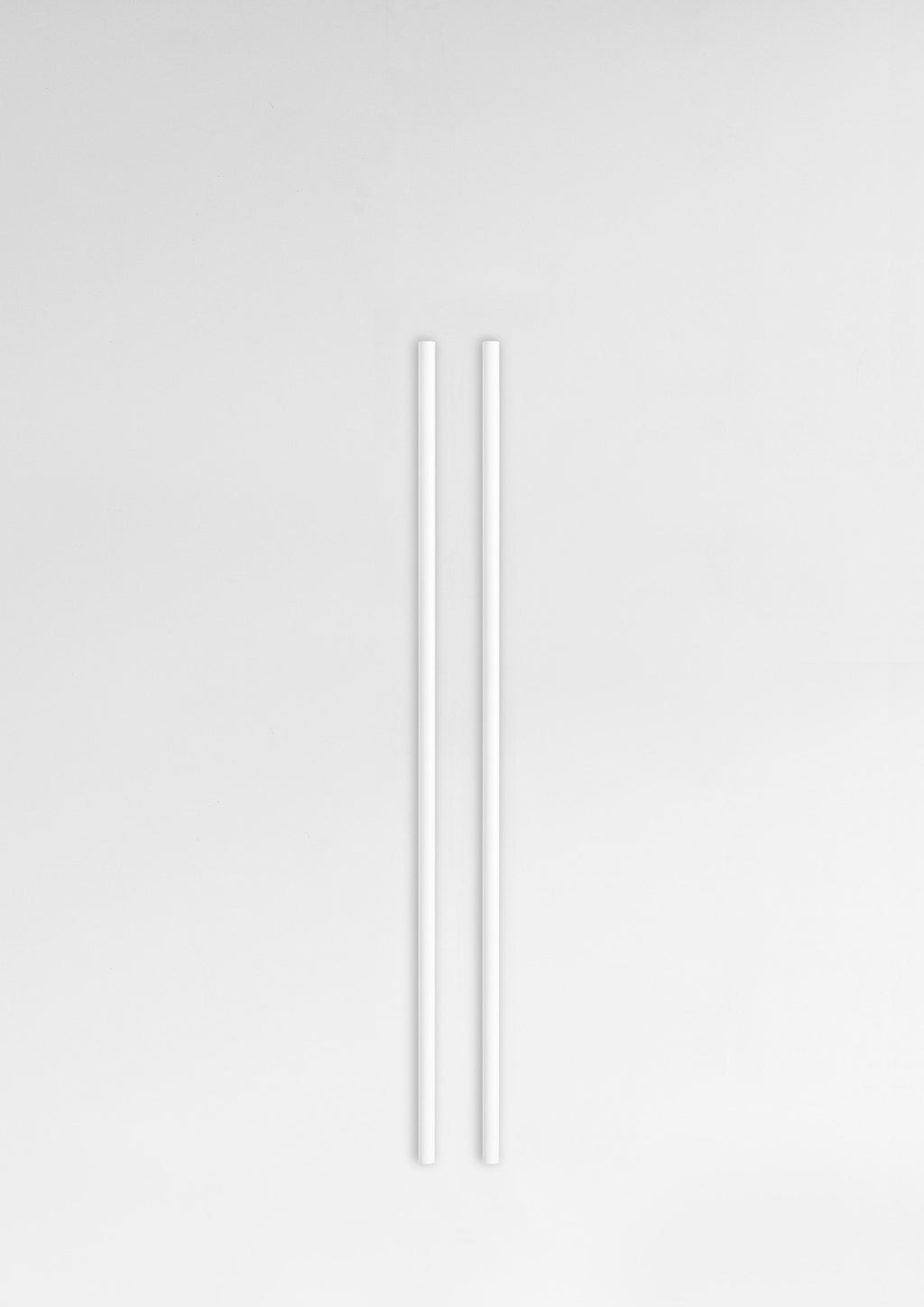 Moebe White Wall Shelving System - 85 cm Steel Legs, Set of 2