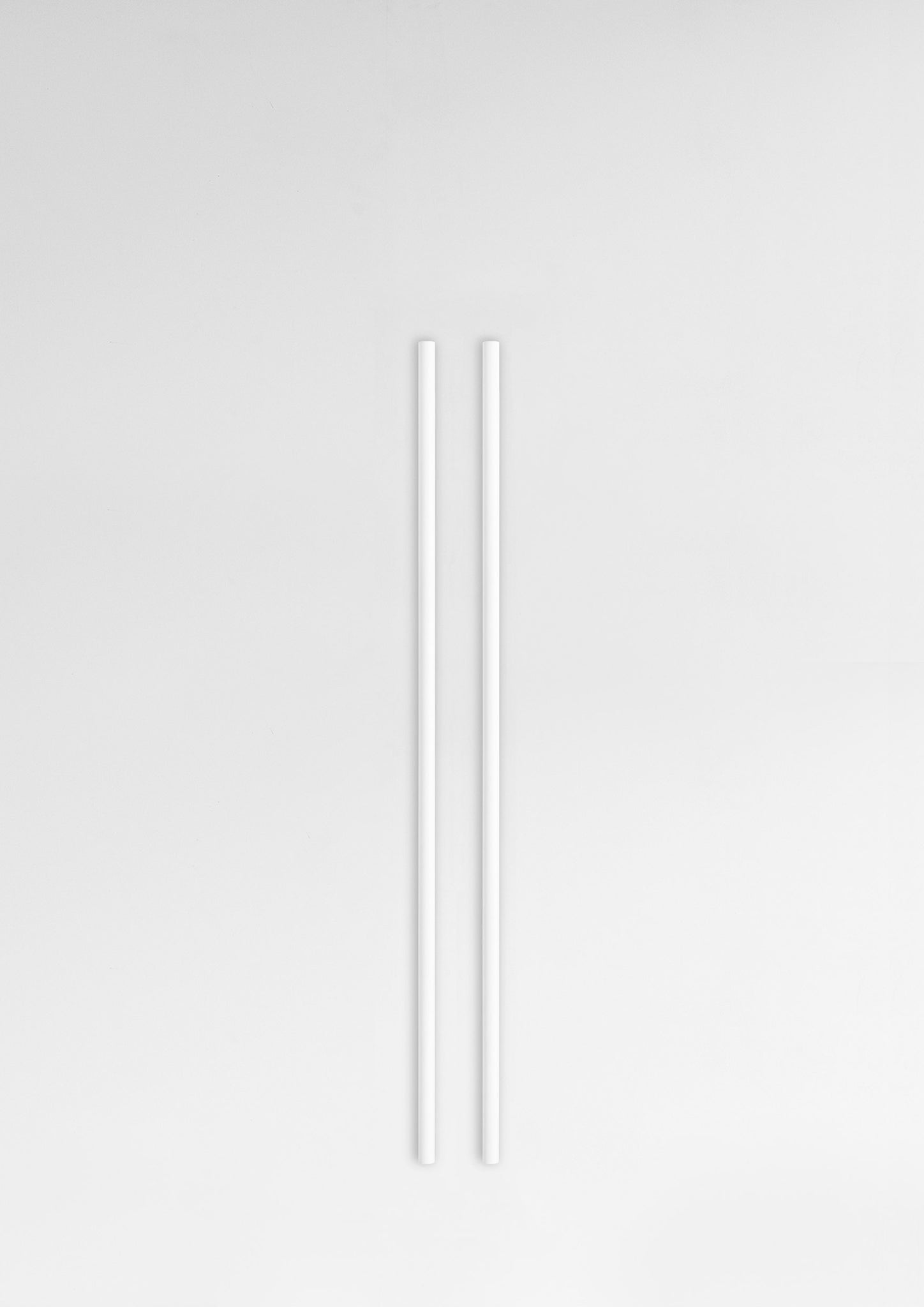 Moebe White Wall Shelving System - 85 cm Steel Legs, Set of 2