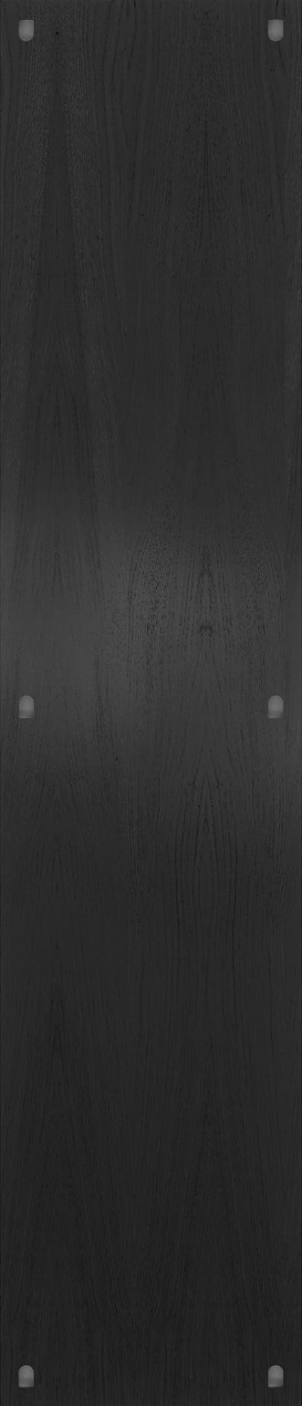 Moebe Black Wall Shelving System - 162x35 cm MDF Shelf for Home