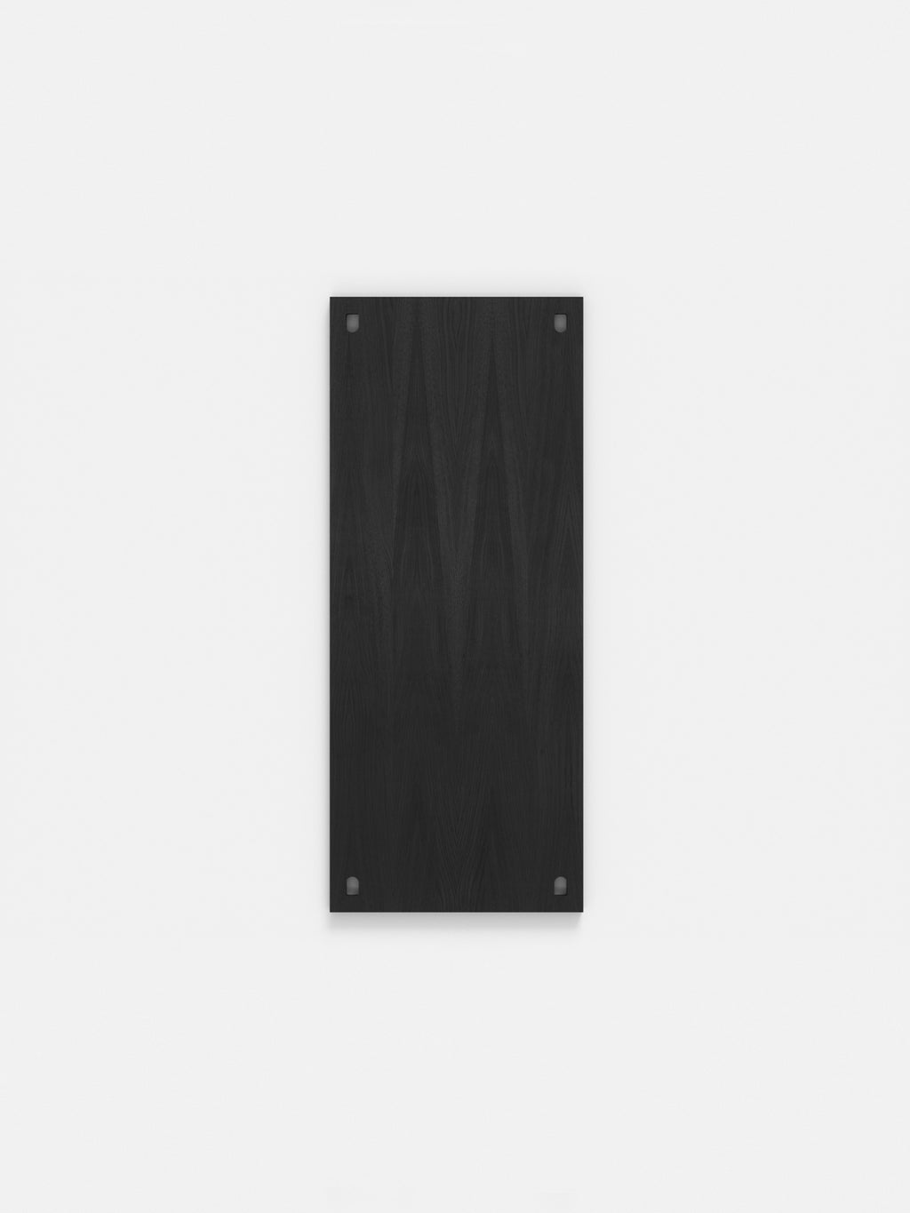 Moebe Black Wall Shelving System - 85x35 cm MDF & Oak Veneer Shelf