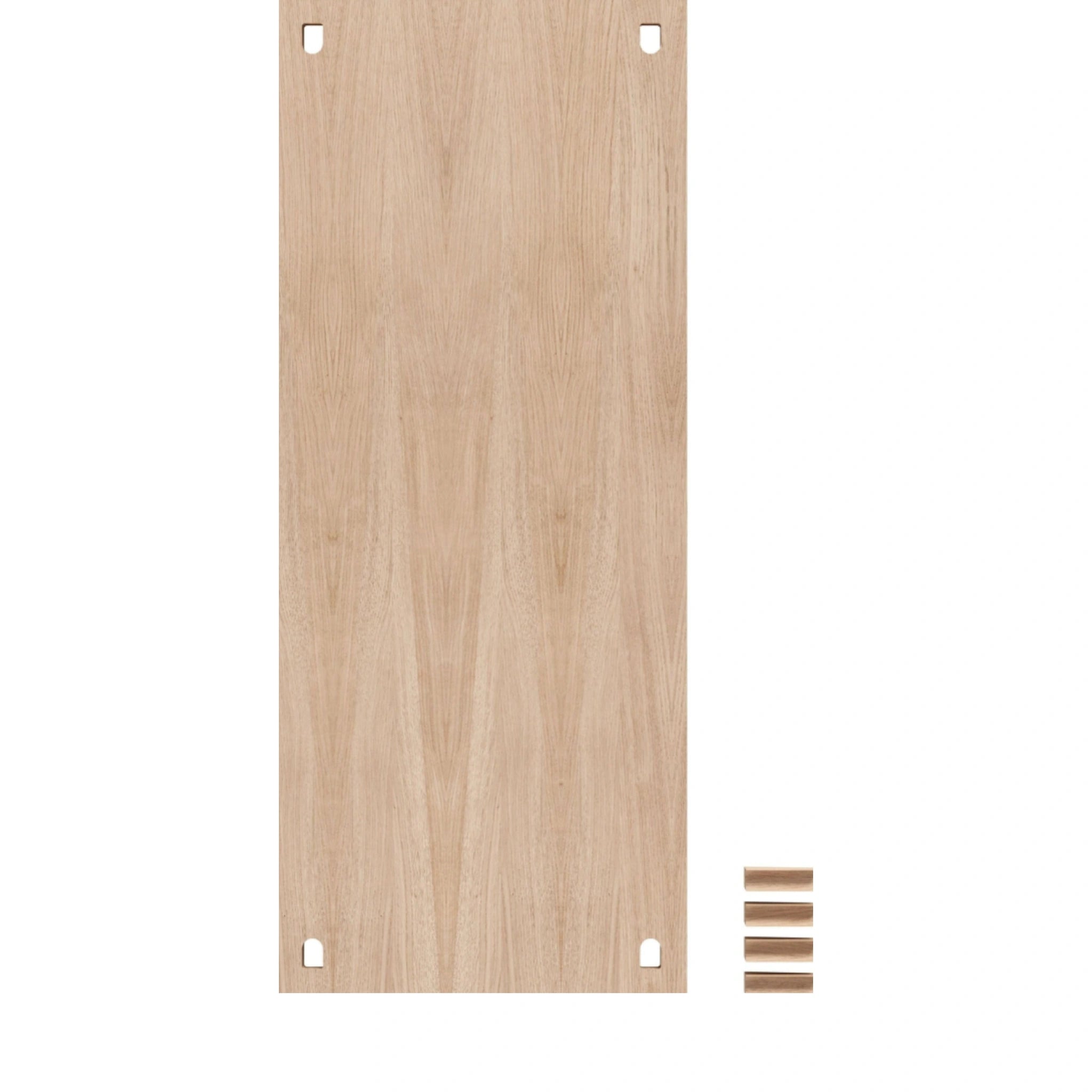 Moebe Oak Wall Shelving System - 85x35 cm MDF Veneer Shelf