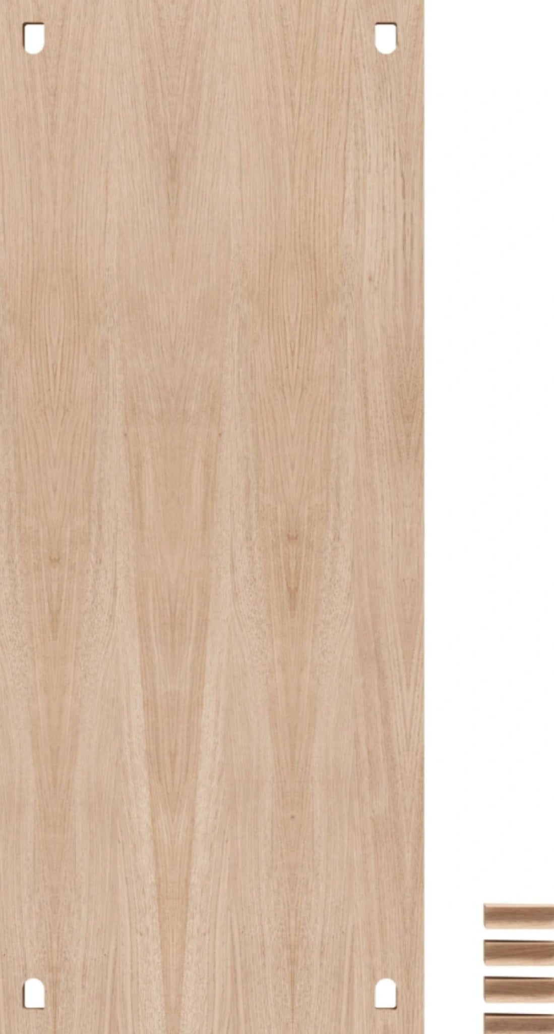 Moebe Oak Wall Shelving System - 85x35 cm MDF Veneer Shelf