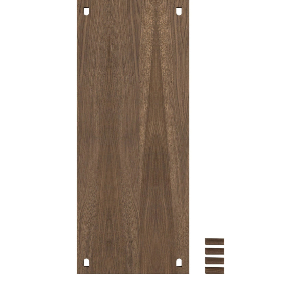 Moebe Smoked Oak Wall Shelving System - 85x35 cm MDF & Oak Veneer