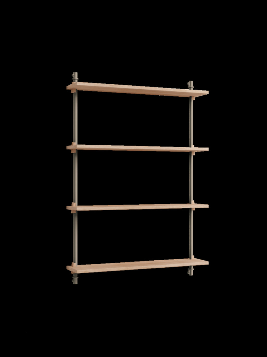Versatile Moebe Wall Shelving in Oak/Warm Grey for Any Room Decor