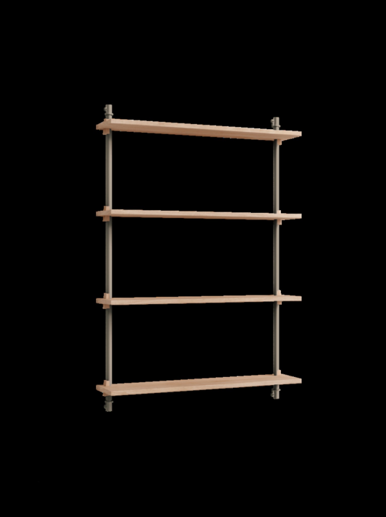 Versatile Moebe Wall Shelving in Oak/Warm Grey for Any Room Decor