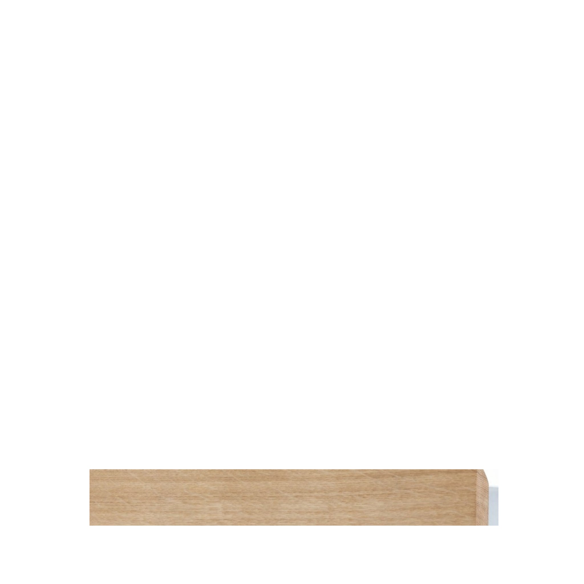 Gejst FLEX Rail 40 Oak/White – Magnetic Wall Rail for Narrow Spaces