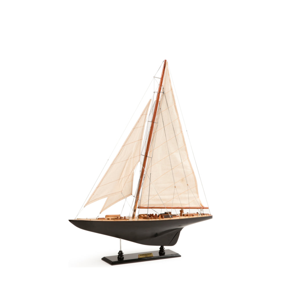 Authentic Models Endeavour L60 Sailing Ship Model, Black/white