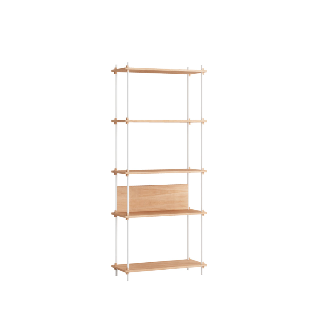 Customizable Moebe Oak/White Shelving System - Versatile & Stylish Design