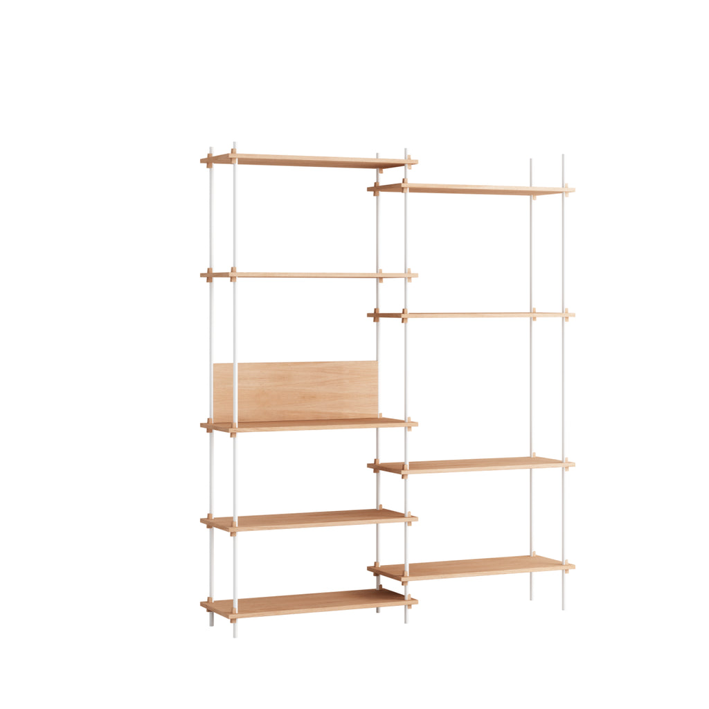 Customizable Moebe Shelving System in Oak/White - Versatile & Stylish