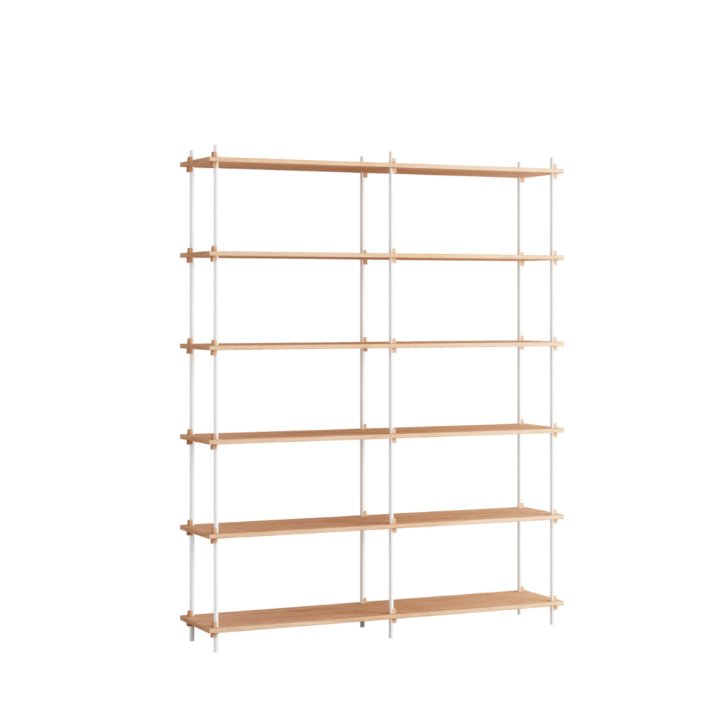 Customizable Moebe Shelving System in Oak/White - Versatile & Stylish