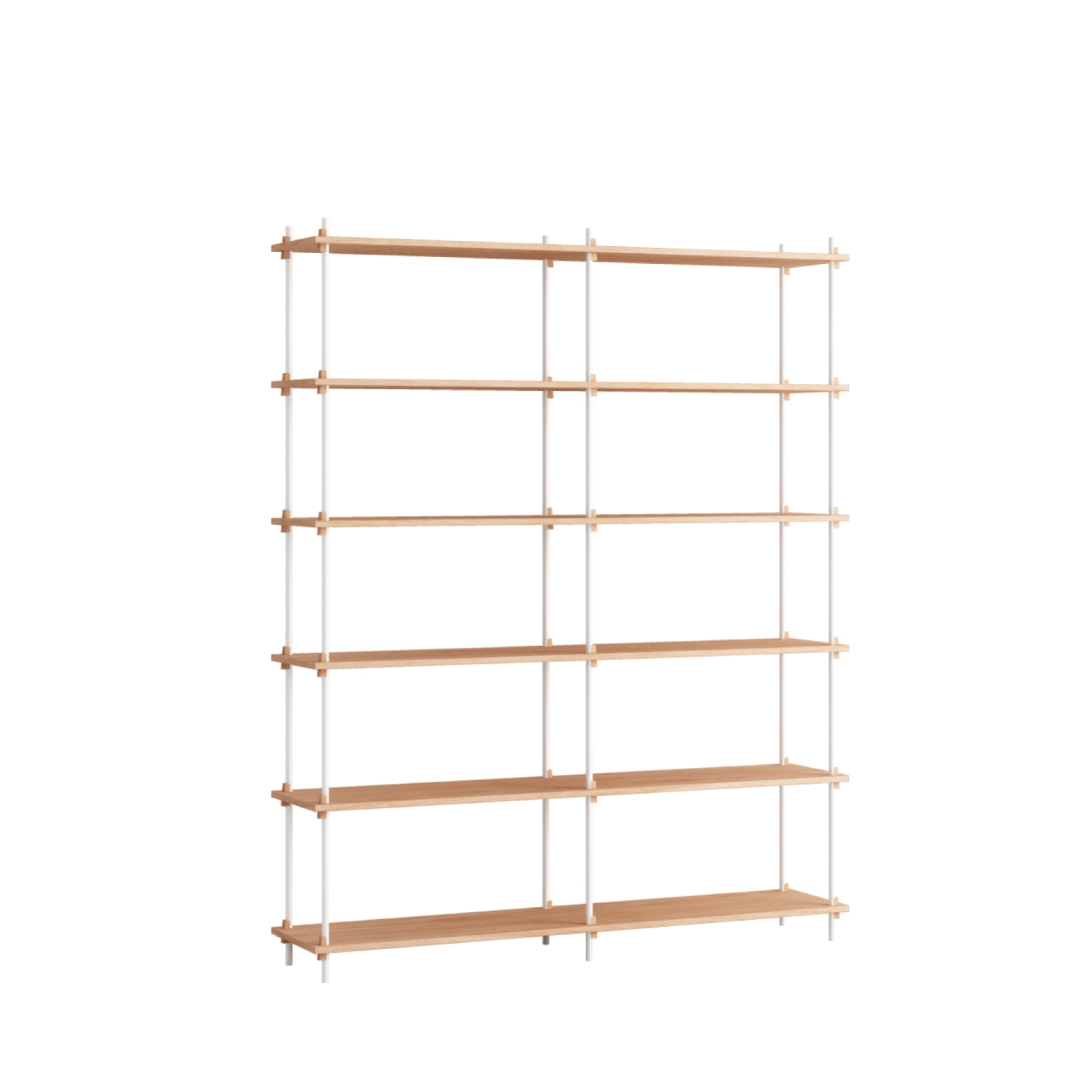 Customizable Moebe Shelving System in Oak/White - Versatile & Stylish