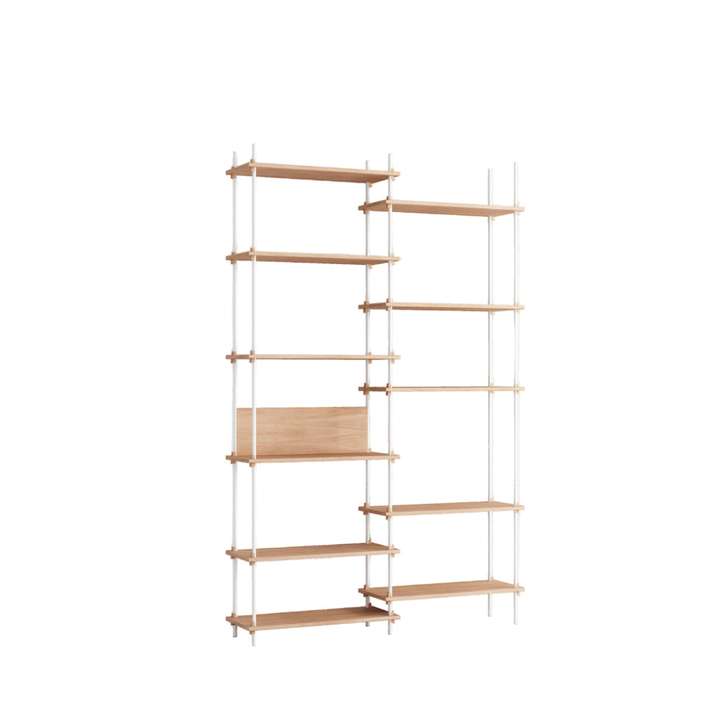 Customizable Moebe Oak/White Shelving System - Versatile & Stylish Design