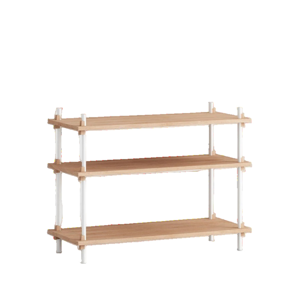 Customizable Moebe Shelving System in Oak/White - Versatile & Stylish