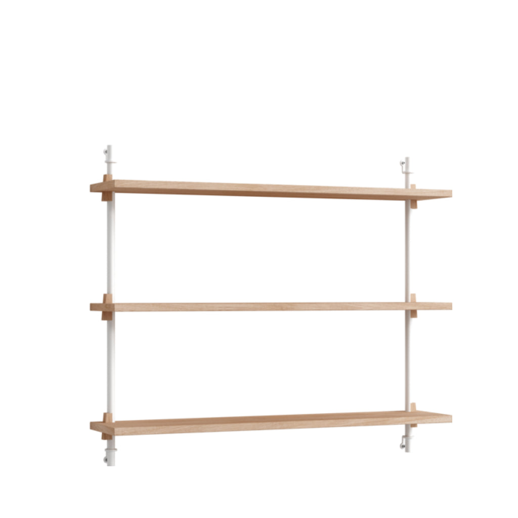 Versatile Moebe Wall Shelving WS.65.1 in Oak/White for Any Room
