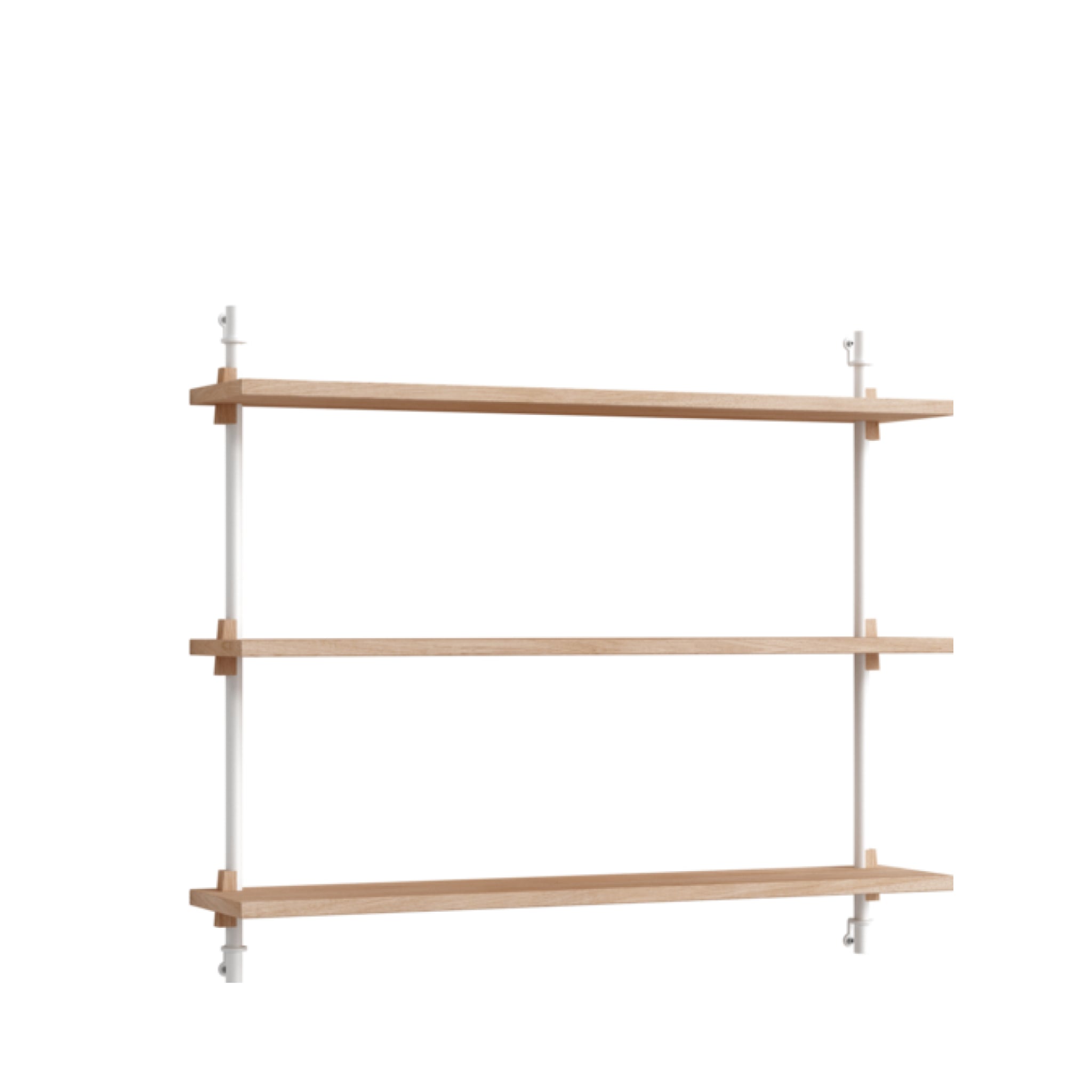 Versatile Moebe Wall Shelving WS.65.1 in Oak/White for Any Room
