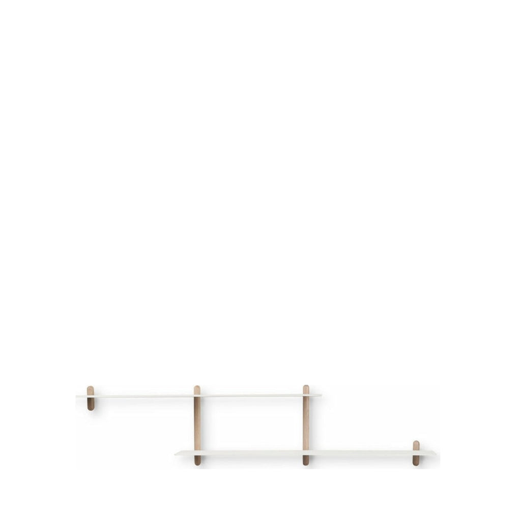 Gejst NIVO Wall Shelf H - Light Oak & White 172 cm Minimalist Design
