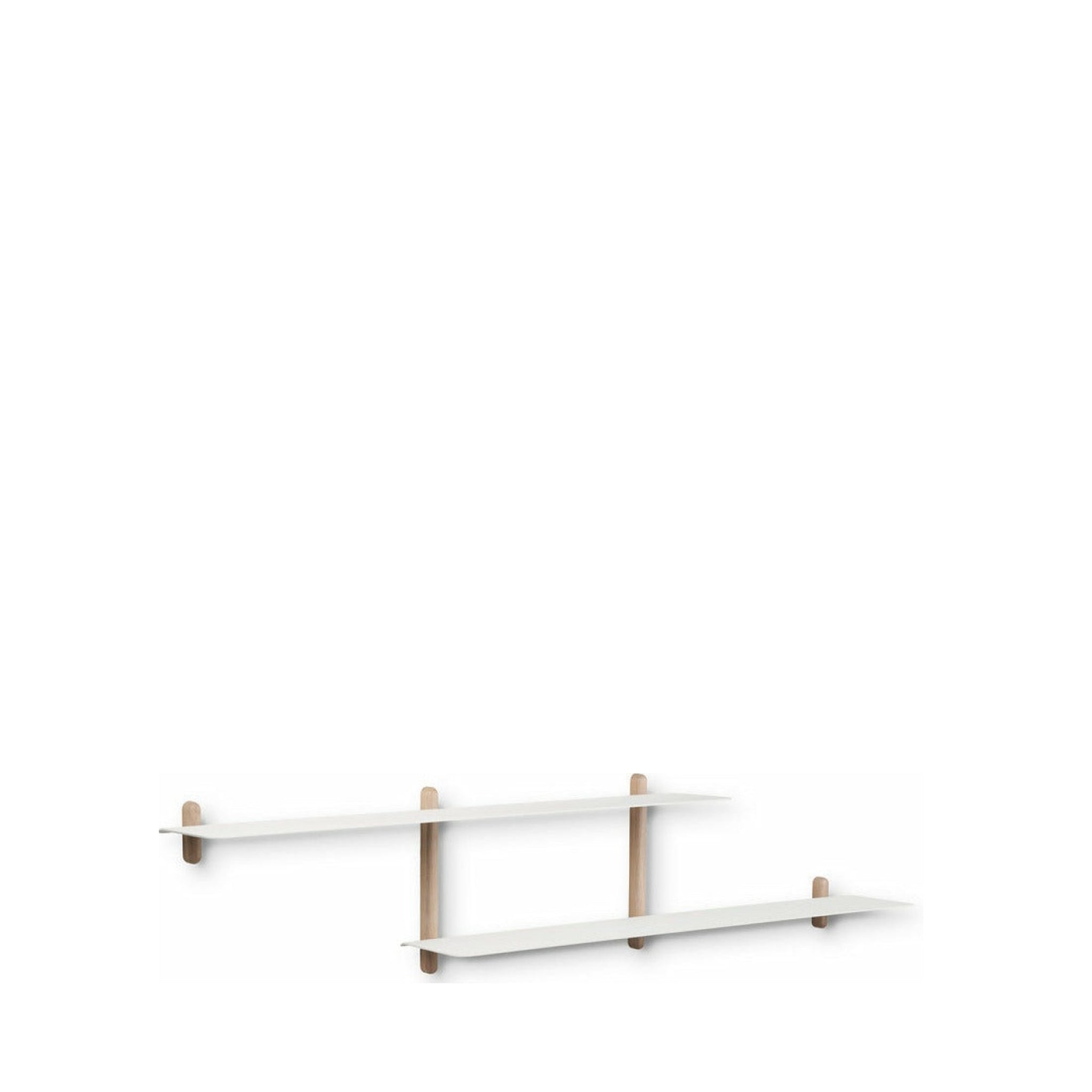 Gejst NIVO Wall Shelf H - Light Oak & White 172 cm Minimalist Design