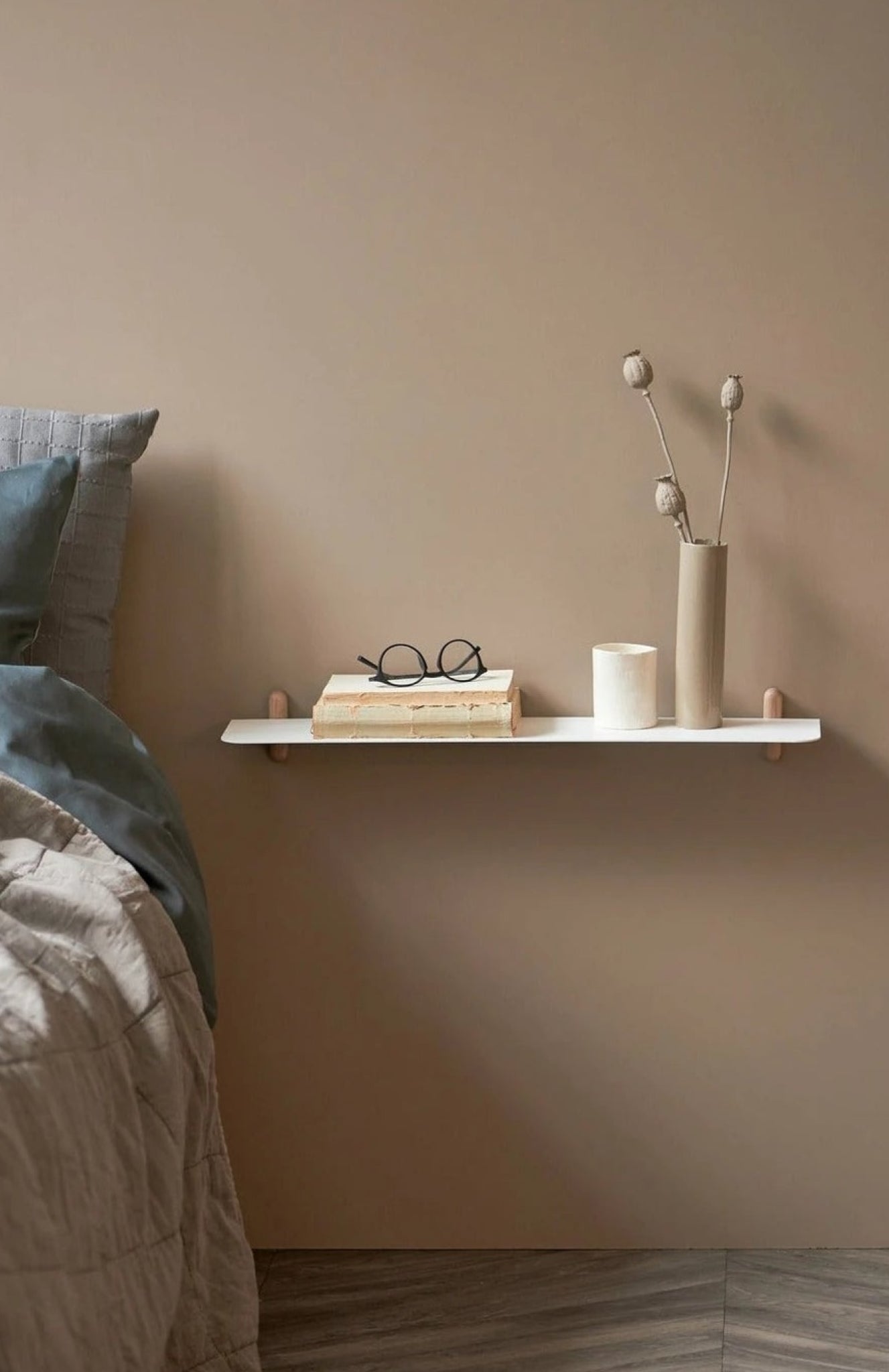 Gejst Nivo Regal G Wall Shelf – Light Oak/white Minimalist 80×64 Cm